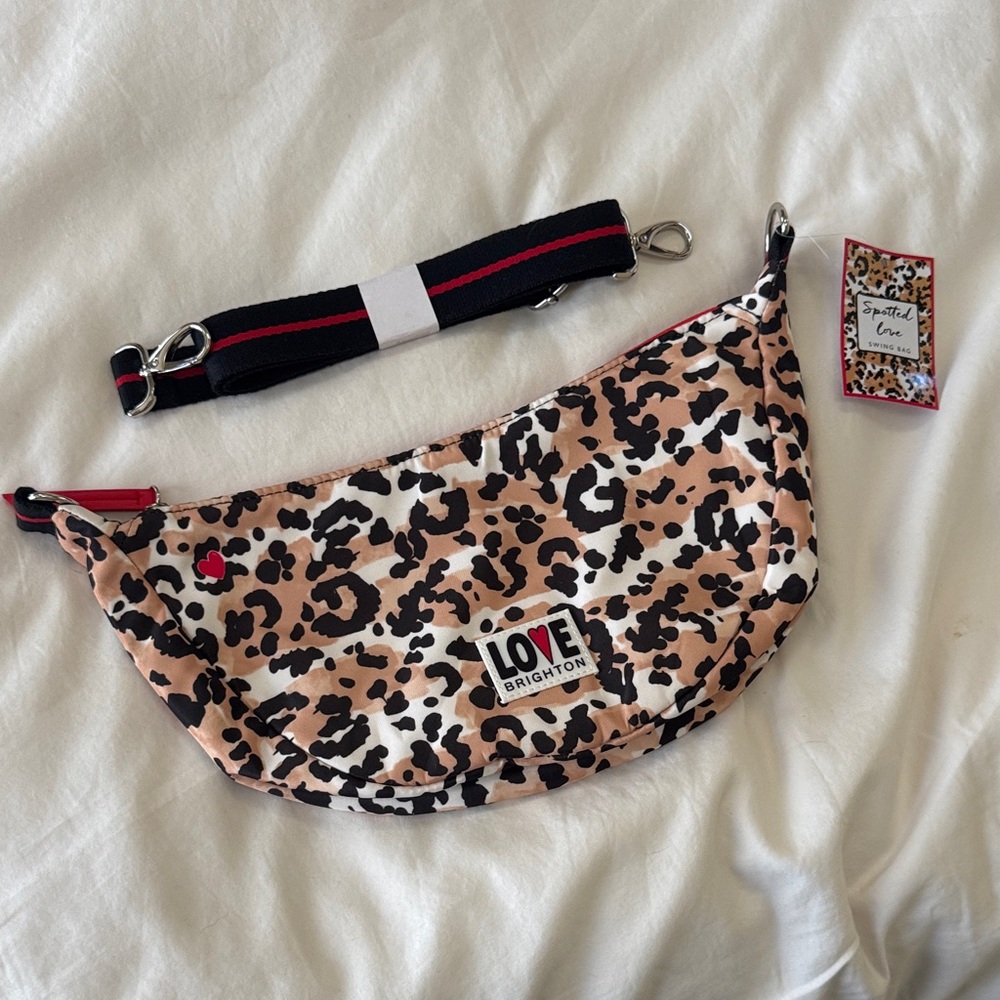 NWT Brighton Love Leopard Print Bag